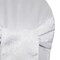 10 Pieces Classic White Floral Damask Jacquard Chair Sashes 7.5 x 108 Inches